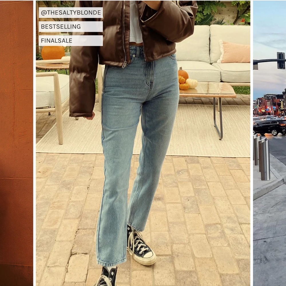 12th Tribe Nora Light Wash Mom Jeans